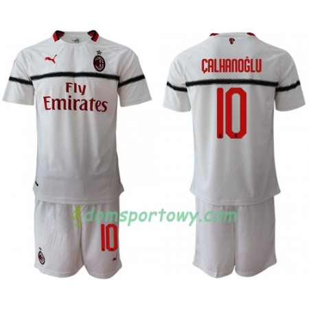 Koszulka AC Milan Calhanoglu 10 Dziecięcy Wyjazdowe Koszulki Piłkarskie 2018-2019 Krótki Rękaw